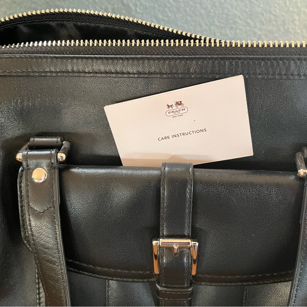 Coach Charlie Y2K Black Leather Satchel - Picture 3 of 7